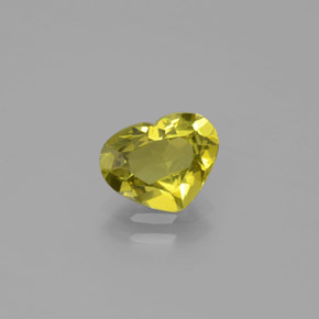 Crisoberillo Oro verdastro naturale da 1.56 ct, A forma di cuore, VVS
