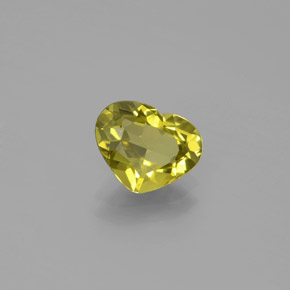Crisoberillo Oro verdastro naturale da 1.56 ct, A forma di cuore, VVS