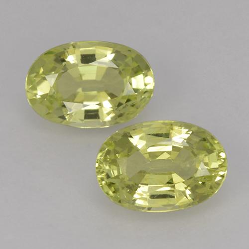 Gemme di Crisoberillo Giallo verdastro naturale da 1.26 ct, Taglio ovale, VVS