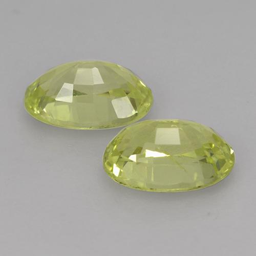Gemme di Crisoberillo Giallo verdastro naturale da 1.26 ct, Taglio ovale, VVS