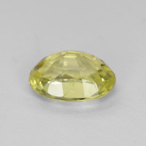 Crisoberillo naturale giallo da 0,92 ct, taglio ovale, VVS-VS