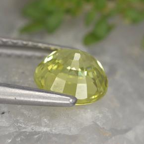 Crisoberillo Giallo verdastro naturale da 1.21 ct, Taglio rotondo, VVS