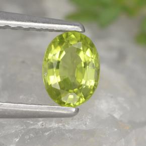 Crisoberillo Verde naturale da 0.42 ct, Taglio ovale, VVS