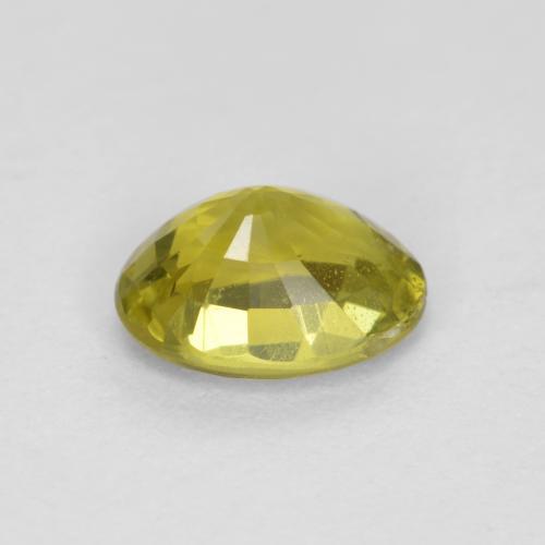 Crisoberillo naturale giallo da 0,57 ct, taglio ovale, VVS-VS