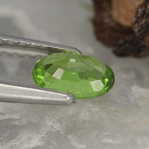 Crisoberillo naturale verde da 0,51 ct, taglio ovale, VVS-VS