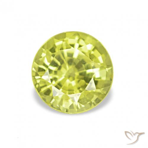 0.61ct Giallo medio Crisoberillo, Rotondo, VVS-VS