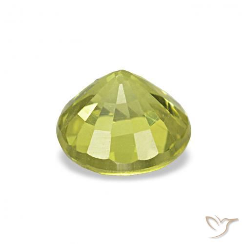 Crisoberillo Giallo medio naturale da 0.61 ct, Rotondo, VVS-VS