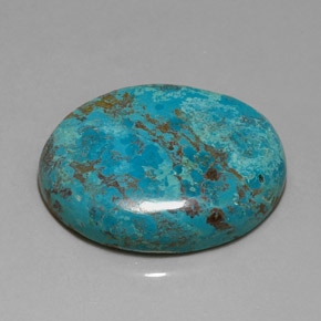 Crisocolla naturale multicolore da 41,09 ct, taglio ovale, opaco