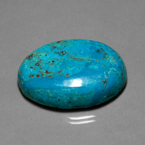 Crisocolla naturale multicolore da 36,15 ct, taglio ovale, opaco