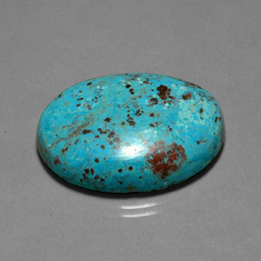Crisocolla naturale multicolore da 25,30 ct, taglio ovale, opaco