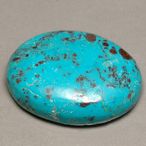 Crisocolla naturale multicolore da 29,64 ct, taglio ovale, opaco