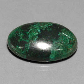Crisocolla naturale multicolore da 31,04 ct, taglio ovale, opaco