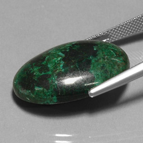 Crisocolla naturale multicolore da 31,04 ct, taglio ovale, opaco