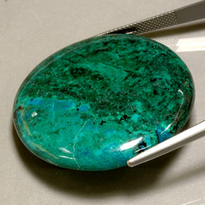 Crisocolla naturale multicolore da 79,26 ct, taglio rotondo, opaco