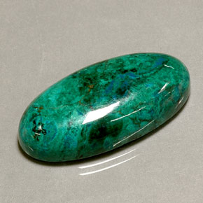 Crisocolla naturale multicolore da 34,11 ct, taglio ovale, opaco