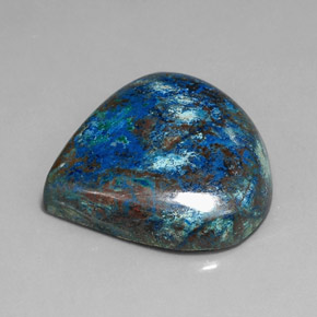 Crisocolla naturale multicolore da 35,70 ct, taglio a pera, opaco