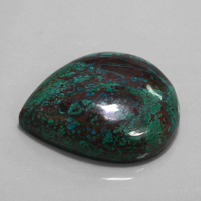Crisocolla naturale multicolore da 98,92 ct, taglio a pera, opaco