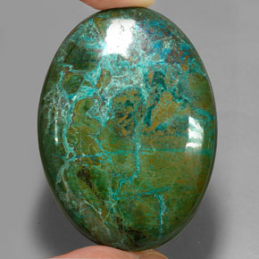 Crisocolla naturale multicolore da 166,65 ct, taglio ovale, opaco