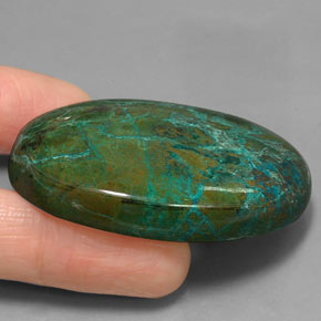 Crisocolla naturale multicolore da 166,65 ct, taglio ovale, opaco