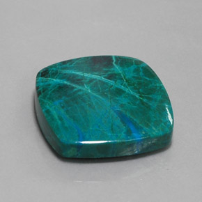 Crisocolla naturale multicolore da 31,83 ct, taglio a cuscino, opaco