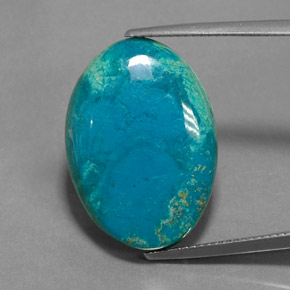 Crisocolla naturale multicolore da 13,12 ct, taglio ovale, opaco