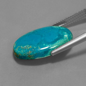 Crisocolla naturale multicolore da 13,12 ct, taglio ovale, opaco
