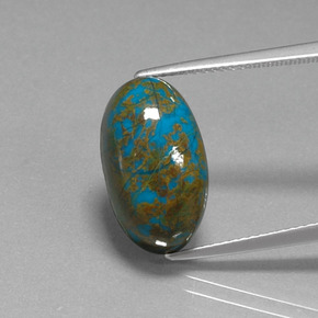 Crisocolla Multicolore naturale da 10.67 ct, Taglio ovale, Opaco