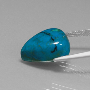 Crisocolla Multicolore naturale da 13.32 ct, Forma a pera, Opaco