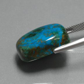 Crisocolla Multicolore naturale da 28.39 ct, Taglio a cuscino, Opaco