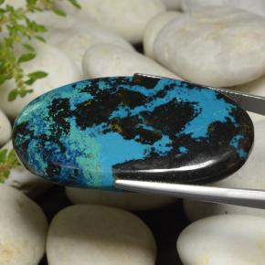 Crisocolla Multicolore naturale da 89.23 ct, Taglio ovale, Opaco