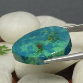 Crisocolla naturale multicolore da 24,72 ct, forma fantasia, opaco
