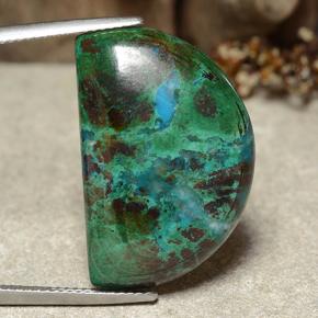 Crisocolla naturale multicolore da 28,27 ct, forma fantasia, opaco