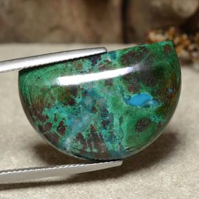 Crisocolla naturale multicolore da 28,27 ct, forma fantasia, opaco