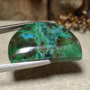 Crisocolla naturale multicolore da 28,27 ct, forma fantasia, opaco