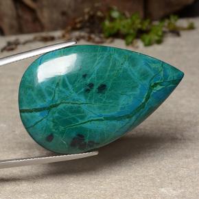 Crisocolla Multicolore naturale da 60.60 ct, Forma a pera, Opaco