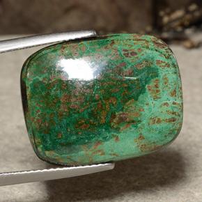 Crisocolla Multicolore naturale da 17.99 ct, Taglio a cuscino, Opaco