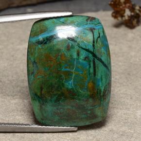 Crisocolla Multicolore naturale da 22.82 ct, Taglio a cuscino, Opaco