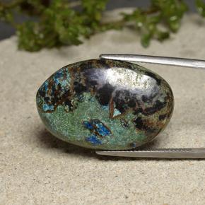 Crisocolla Multicolore naturale da 40.10 ct, Taglio ovale, Opaco