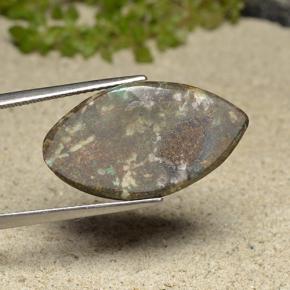 Crisocolla Multicolore naturale da 15.73 ct, Taglio marquise, Opaco