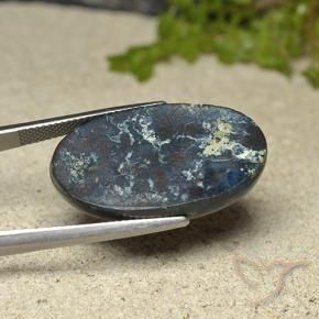 Crisocolla Multicolore naturale da 30.93 ct, Ovale, Opaco