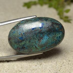 Crisocolla Multicolore naturale da 36.86 ct, Taglio ovale, Opaco