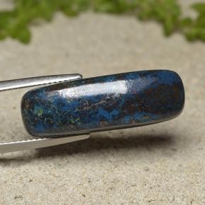 Crisocolla naturale multicolore da 16,65 ct, taglio a cuscino, opaco