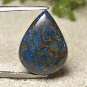 Crisocolla Multicolore naturale da 17.52 ct, Forma a pera, Opaco