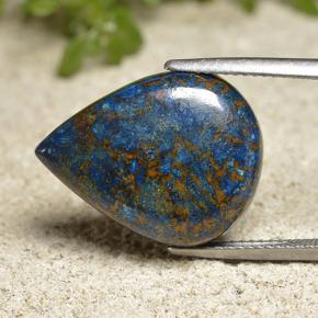 Crisocolla Multicolore naturale da 17.52 ct, Forma a pera, Opaco