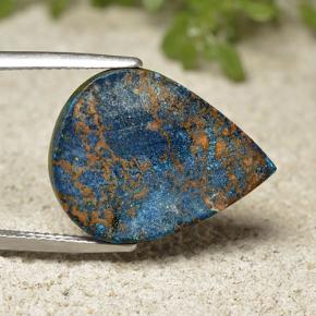 Crisocolla Multicolore naturale da 17.52 ct, Forma a pera, Opaco