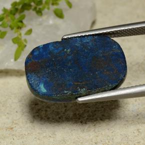 Crisocolla Multicolore naturale da 17.41 ct, Taglio a cuscino, Opaco