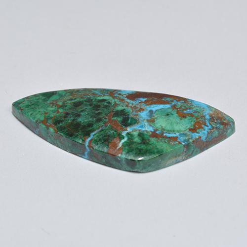 Crisocolla naturale multicolore da 9,00 ct, forma fantasia, opaco