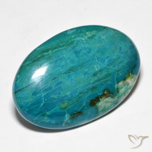 Crisocolla Blu Medio Verde naturale da 36.15 ct, Ovale, Opaco