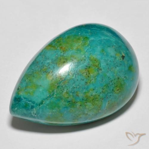 Crisocolla Multicolore naturale da 36.19 ct, Forma a pera, Opaco