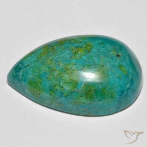 Crisocolla Multicolore naturale da 36.19 ct, Forma a pera, Opaco